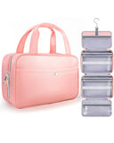 Chakipee Travel Hanging Toiletry Bag for Women - Waterproof Cosmetic Organizer with Clear Window, Lightweight Bathroom Bags for 