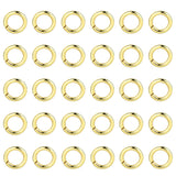 ALEXCRAFT 4mm Sterling Silver Jump Rings 14K Gold Plated 925 Sterling Silver Open Jump Rings for Jewelry Making(100 PCS)
