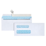 Office Depot DoubleWindow Envelopes, #8 5/8in. (3 5/8in. x 8 5/8in.), White, SelfAdhesive, Box of 250, 77159