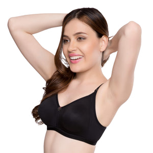 Trylo Riza Cute 36 Black B - Cup,BLACK,36,B09BNL1KSQ