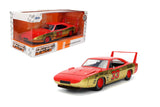 Jada Toys Bigtime Muscle 1:24 1969 Dodge Charger Die-cast Car - Opening Doors, Hood, Trunk, Rubber Tires(Red/Gold)