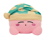 Tomy Nuiguru Knit Kirby Plush - Sleeping Kirby Plushie - Knit And Crochet Plushies - Collectible Crochet Stuffed Animals - Soft 