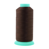 Mandala Crafts Size 92 280D T90 Bonded Nylon Thread - Dark Brown 1100 YDs Tex 90 Heavy Duty Sewing Threads for Leather, Jeans, W