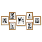 Americanflat Gallery Wall Frame Set of 7 - Dark Oak