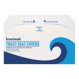 Boardwalk BWKK1000B 14.17 in. x 16.73 in. Premium HalfFold Toilet Seat Covers White (1000/Carton)