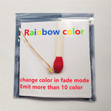 50pcs Pre-soldered Micro Litz Wired Leads Rainbow RGB Color Fade Mode SMD Led 0603 + Muti-Resistor Bowerful