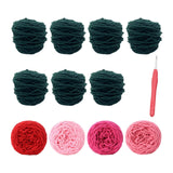 ATORSE Blanket Crochet Kit DIY Crafts Gift Craft Knitting Kit for Enthusiast Adults Diameter 100cm Multicolor