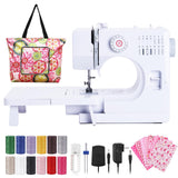 Dechow Sewing Machine for Beginners, Electric Mini Portable, 14 Built-in Stitches with Reverse Sewing, 2 Speeds Double Thread wi