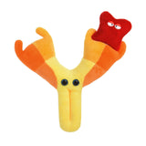 GIANTmicrobes Antibody Plush - Educational Get Well Gift, Makes Science Fun, includes Removable Antigen and Information Card, He