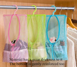 DurReus Multipurpose Clothespin Bag with Hanger,Hanging Mesh Drying Bag Laundry Shower Caddy Kitchen Bathroom Storage Organizer