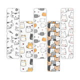 woopme Set of 5 Magnetic Cartoon Cat Art Design Bookmark for Book Lovers Readers Students Gift Magnetic Page Clips Folding
