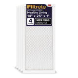 Filtrete 14x25x1 AC Furnace Air Filter, MERV 12, MPR 1500, CERTIFIED asthma & allergy friendly, 3 Month Pleated 1Inch Electrost