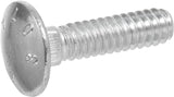 Hillman, 3/16 x 11/2Inch, Zinc 239976 Carriage Bolt, Steel, Plated, Silver, 100Pack