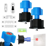 Anfu Picture Hanging Marker, Picture Hanger Keyhole Marker Tool, Keyhole Slot Marking Tool with Mini Bubble level for Mark Nail 
