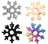 18 In 1 Snowflake Wrench, 4 Pcs 4 Color Zinc Alloy Multi-function Screwdriver and Bottle Opener (4)