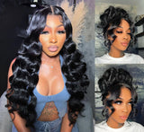 ROOMOOD 360 Lace Front Wigs Human Hair With Baby Hair Body Wave HD Lace Front Wigs 200% Density 360 Lace Front Wigs For Women Br