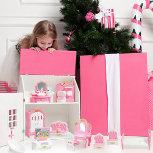 20 Pieces Doll House Furniture and Accessories Set Dollhouse Furniture Set Mini Dollhouse Furniture 1 12 Scale Bedroom Living Ro