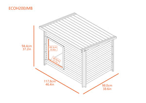 Ecoflex Lodge Style Dog House - Jumbo