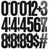 9 Sheets Large 6 Inch Number Stickers 0-9 Numbers, Self Adhesive and Waterproof Number Sticker for Bins, Mailbox, House Numbers 