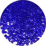 Bala&Fillic Transparent Royal Blue Color 4mm Seed Beads About 1200pcs/100Grams in Bag, 6/0 Glass Craft Beads for Making Bracelet