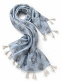 Cashish Kloset Cotton Printed Dupatta For Women (Random Design & Color) | Fashion Scarf/Stole With Tassel Border | Traditional &