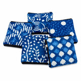 Sky Craft Handmade Warli Art Designer Clutch For Women | Premium Cotton Zip Wallet | Ethnic Printed Multipurpose Pouch For Trave