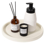 Silicone Bathroom Tray Coffee Table Decor Perfume Organizer, 10 Beige