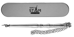 Torah Book Pointer Yad Hand Pointer Silver Finish Great bar bat Mitzvah Gift with a 20cm Bead Charm (17 cm Silver in Gift Box)