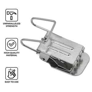 Andustrial - Small Durable Clips/Clamps For Displaying Shawls, Leather Hides, Quilts, Mats, Rug Samples, Towels, Fabric On Wall