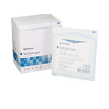 McKesson Split Sponges, 6Ply Sterile, I.V. and Tracheostomy Dressings, Polyester/Rayon Blend, 4 in x 4 in, 25 Packs of 2 (50 To