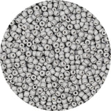 Bala&Fillic Grey Color 4mm Seed Beads About 1200pcs/100Grams in Bag, 6/0 Glass Craft Beads for Making Bracelet and Necklace (Gre