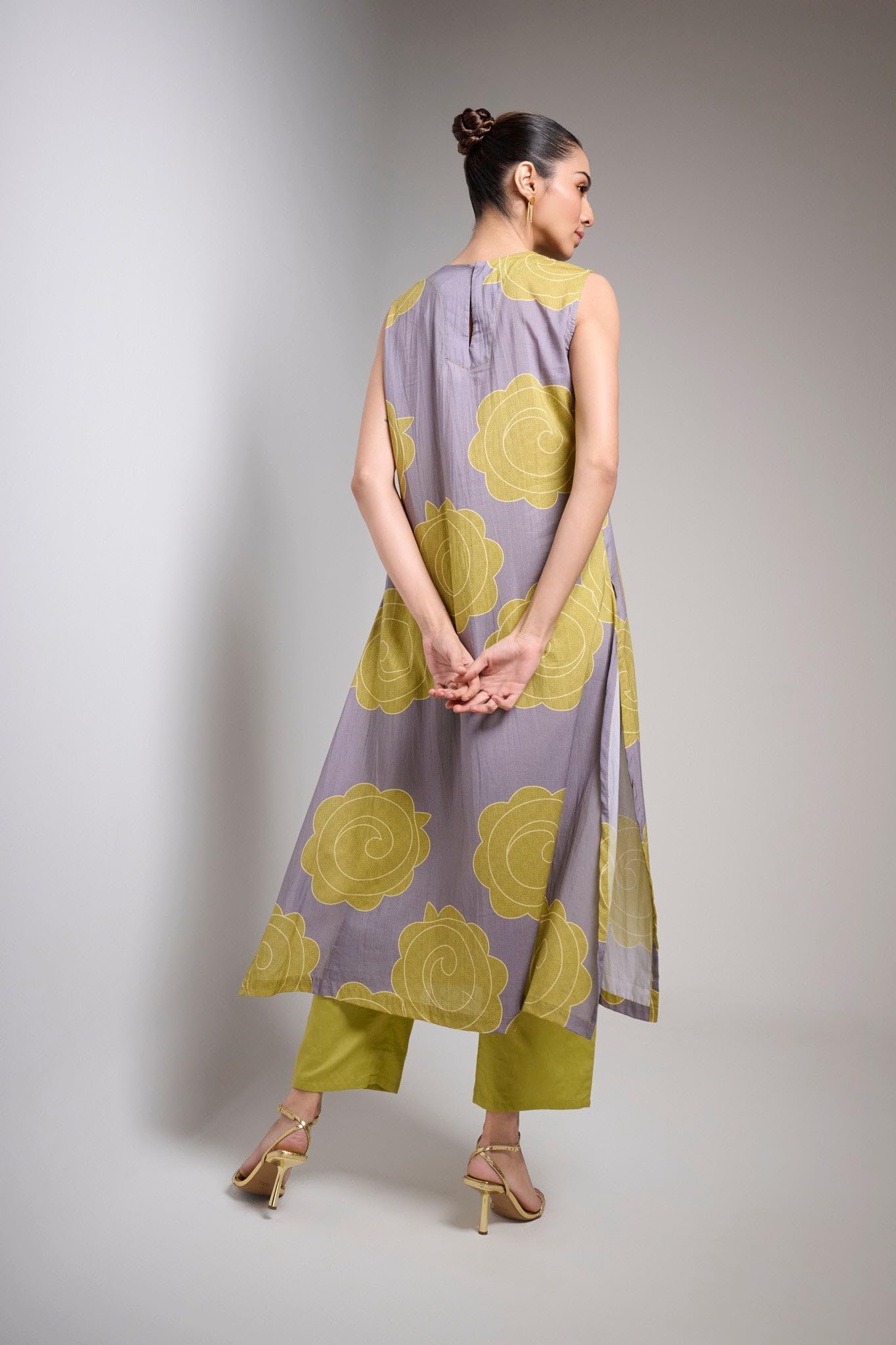 Anni Designer Women'S Rayon Viscose Straight Printed Kurta With Pant (Himcity Purple_S_Purple_Small),Purple,S,Rayon Viscose,Regular,