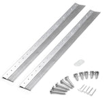 French Cleat Hanger 18 Inch - Bulk Pack 10 Pairs - Picture, Mirror, Whiteboard or Headboard Wall Mounting Brackets - Z Bar Hange