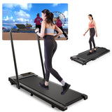 Walking Pad Treadmill with Handle Bar 3.0 HP Foldable Treadmills 300LBS Capacity Folding Walking Pad 3 in 1 Under Desk Treadmill