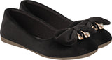Shoetopia Girls Black Trending Stylish Comfortable Bellies,Black,3,B09NBJ52GY