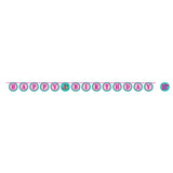 Creative Converting 317719 Spa Theme Birthday Ribbon Banner 1 Pc
