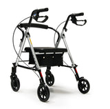 Graham-Field Rj4700S Lumex Set N' Go Rollator Height-Adjustable Walker With Seat For Short And Tall People, Silver