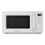 Farberware Countertop Microwave Oven, 700W, 0.7 Cu. Ft. Capacity, Compact Design with Turntable, Digital Display & Auto-Cook Functions, White