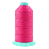 Mandala Crafts Size 207 630D T210 Bonded Nylon Thread - Hot Pink 800 YDs Tex 210 Heavy Duty Sewing Threads for Leather, Jeans, W