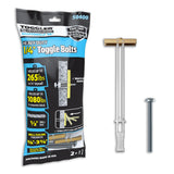 TOGGLER SNAPTOGGLE BB Toggle Anchor with Bolts, Zinc-Plated Steel Channel, Made in US, 3/8 to 3-5/8 Grip Range, for 1/4-20 UNC F