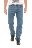 Levis Mens 505 Regular Fit Jeans (Also Available in Big & Tall), Medium Stonewash, 34W x 32L