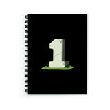 Plan To Gift Notebook Unruled Lucky Number 1 Notebook Wire Bound Spiral Printed Pages:160 (Size A5)