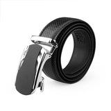 Bacca Bucci Premium Leather Formal Dress Belts Black