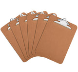 HERKKA 6 Pack Hardboard Office Clipboards - A4 Letter Size, ECO Friendly