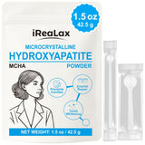 iReaLax 100% Pure Microcrystalline Hydroxyapatite Powder 42.5g (1.5 oz) | Non-Nano Micro crystalline hydroxyapatite Powder for T