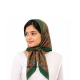 Riddhiinfotech Traditional TieDye Square Head Scarf For Women & Girls | 26 X 26 Inch Printed Hair Scarf | Neck Wrap, Bandana, H