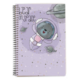 Starcandy Animal Print Pattern Diary A5 Size Wiro Bound Spiral Diary Notebooks For Writing (80Gsm, 180 Ruled Pages) (Cute Bear)
