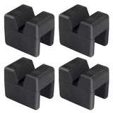 Seven Sparta 4 Pcs Car Jack Pad Adapter for Jack Stand Universal Rubber Slotted Frame Rail Pinch Welds Protector - 3.0 tons (Cub