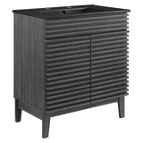 Modway Render 30 Bathroom Vanity with Sink in Charcoal Black