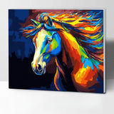Horse Paint by Numbers Kit for Adults with Frame, Adults Kids Paint by Number Kits on Framed Canvas Kids Painting by Number Kit 